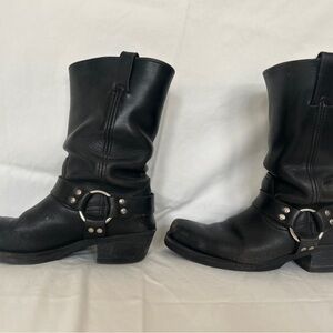 FRYE AND CO. Black Combat & Moto Boots